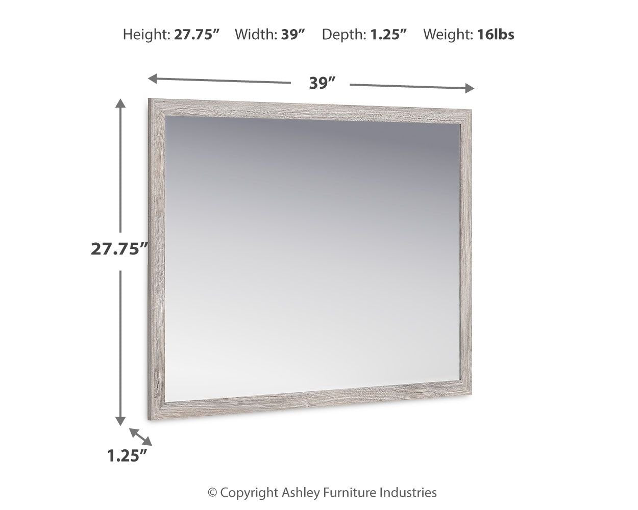 Vessalli - Gray - Bedroom Mirror - Hornell Furniture Outlet