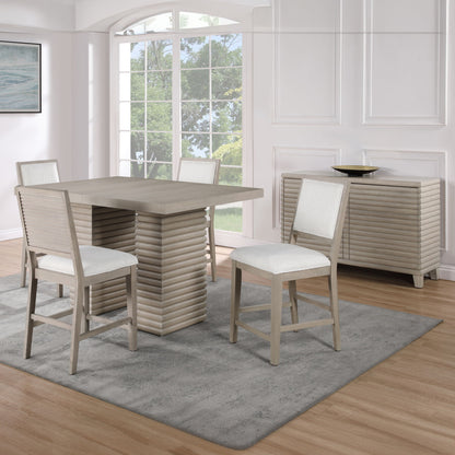 Lily - Server - Gray - Hornell Furniture Outlet