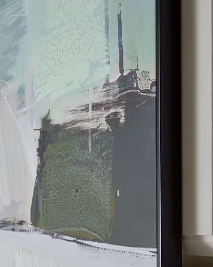 Vinick - Green / Gray / White - Wall Art - Hornell Furniture Outlet