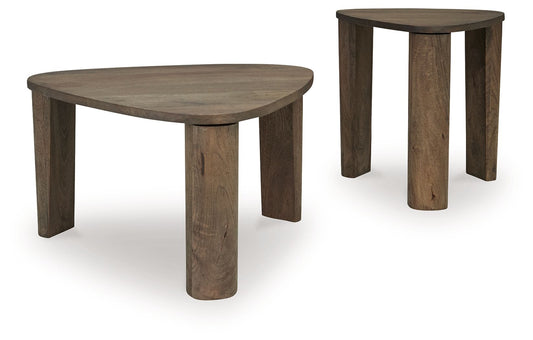 Reidport - Grayish Brown - Accent Cocktail Table Set (Set of 2) - Hornell Furniture Outlet