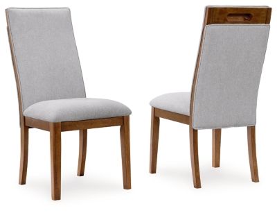 Lyncott - Beige / Brown - Dining Upholstered Side Chair (Set of 2) - Hornell Furniture Outlet