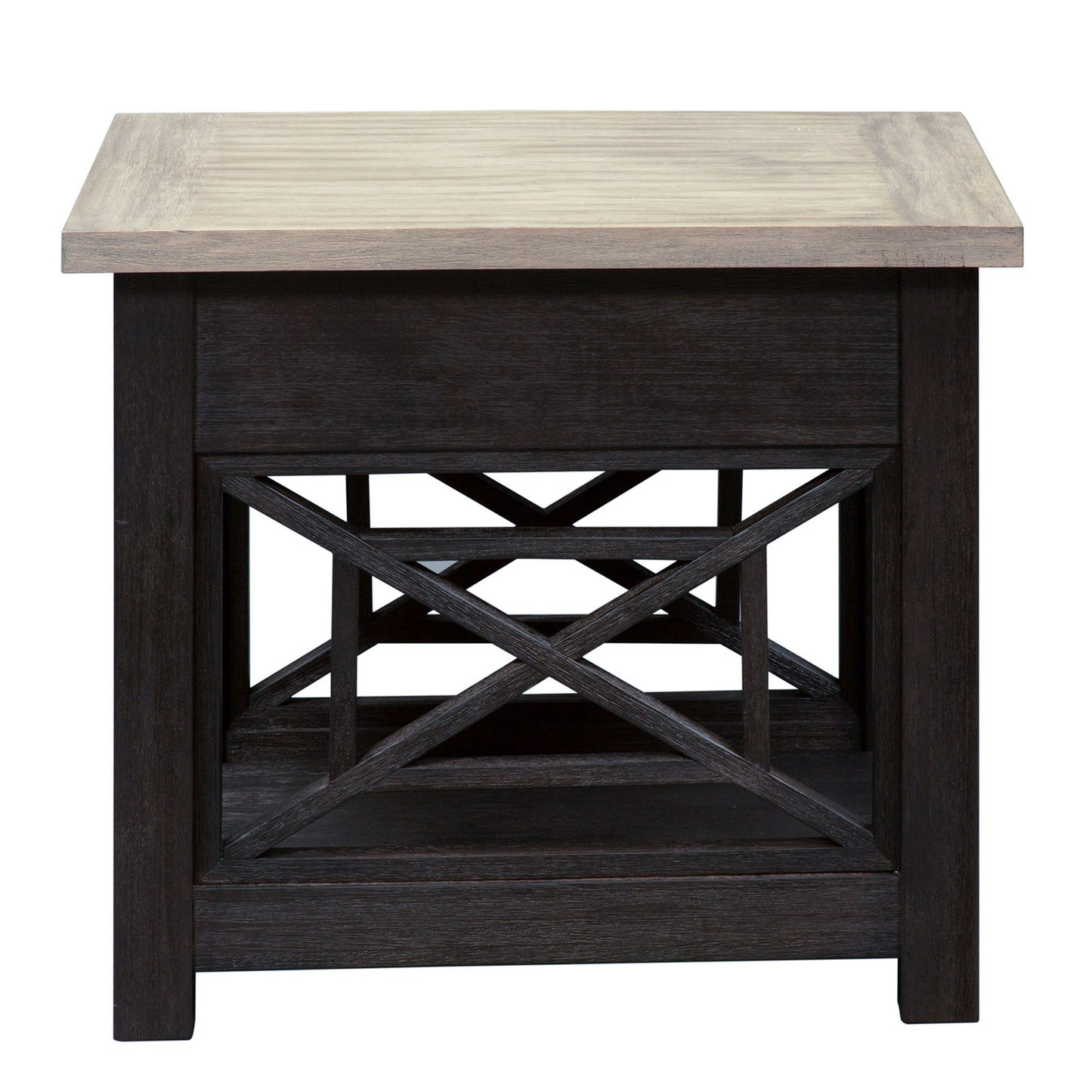 Heatherbrook - Drawer End Table - Black - Hornell Furniture Outlet