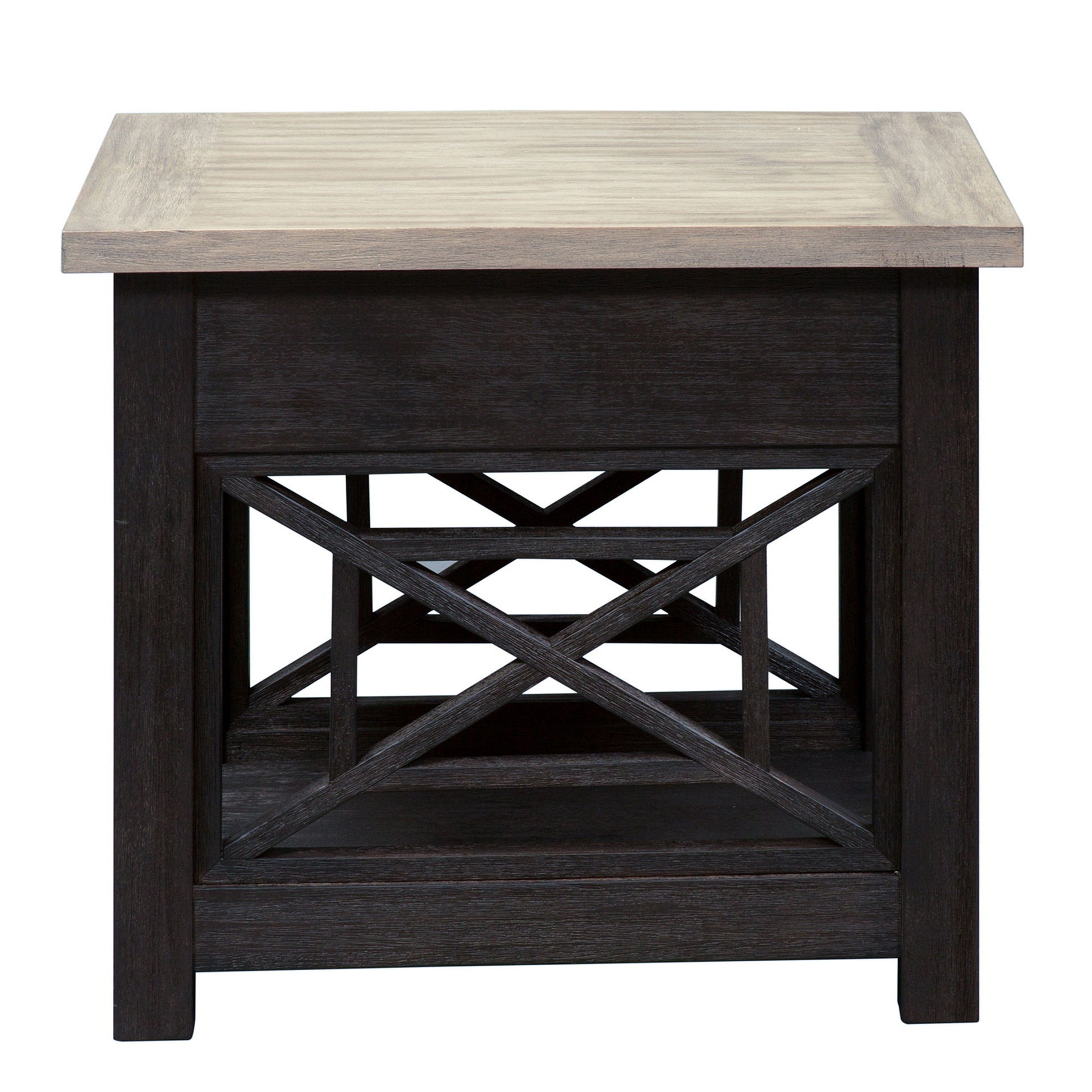 Heatherbrook - Drawer End Table - Black - Hornell Furniture Outlet