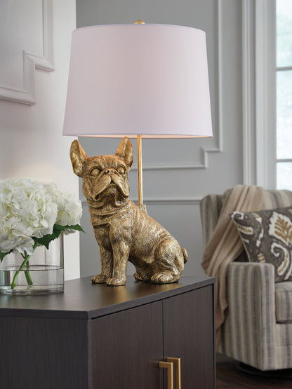 Wadeland - Gold Finish - Poly Table Lamp - Hornell Furniture Outlet
