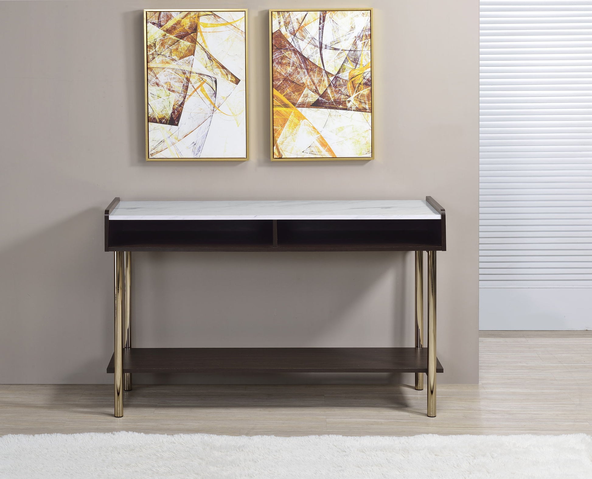 Carrie - Sofa Table - Brown - Hornell Furniture Outlet