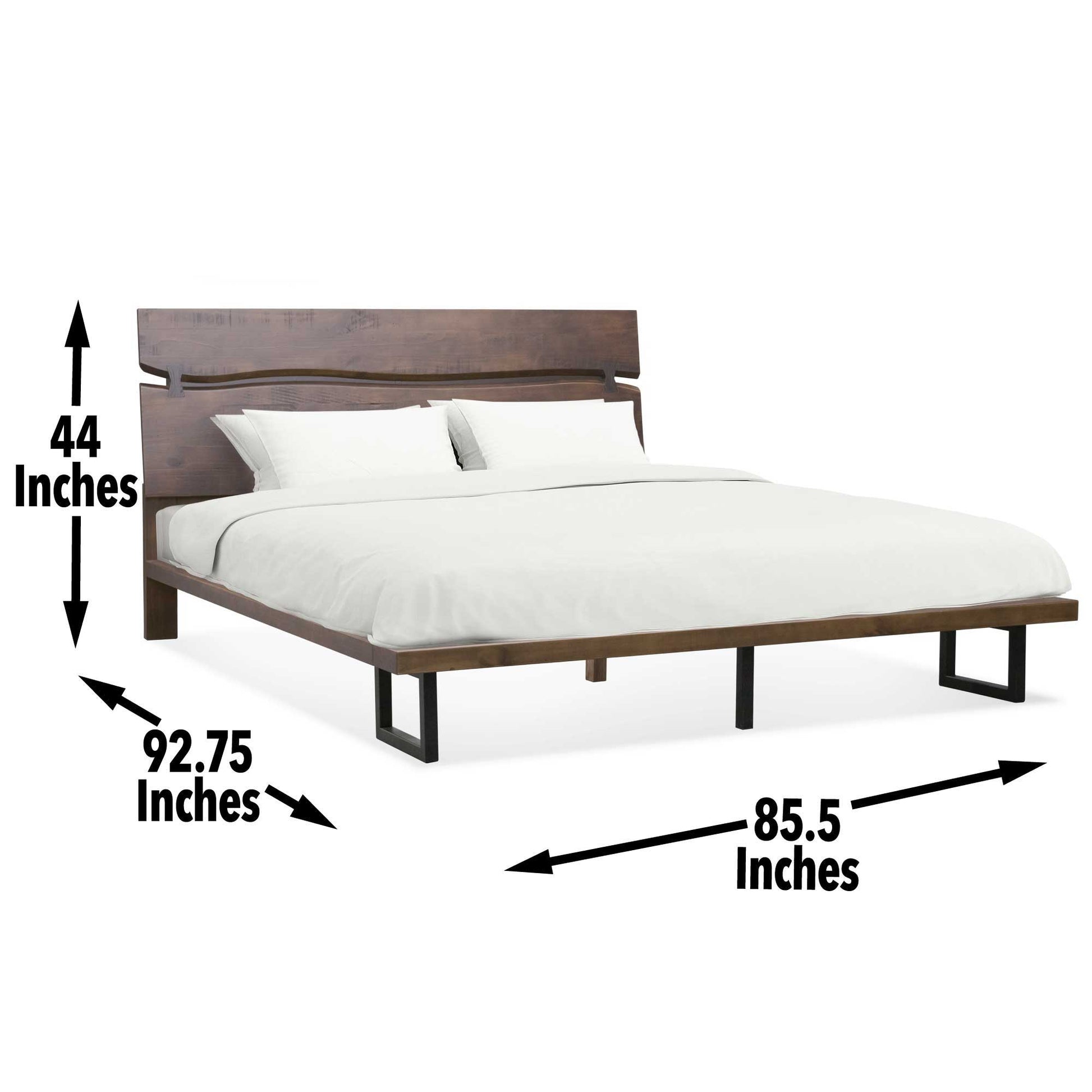 Pasco - King Bed - Dark Brown - Hornell Furniture Outlet