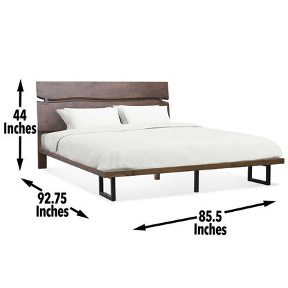 Pasco - King Bed - Dark Brown - Hornell Furniture Outlet