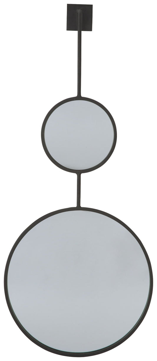 Brewer - Black - Accent Mirror - Hornell Furniture Outlet