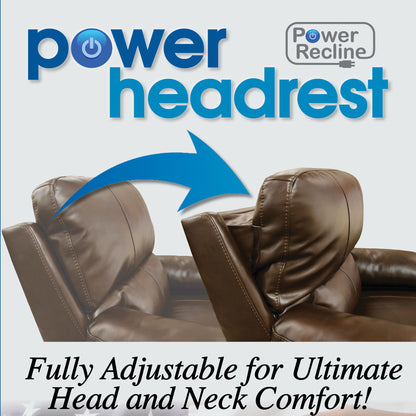 Arezzo - Power Headrest Power Reclining Sofa With Zero Gravity/Extended Ottoman