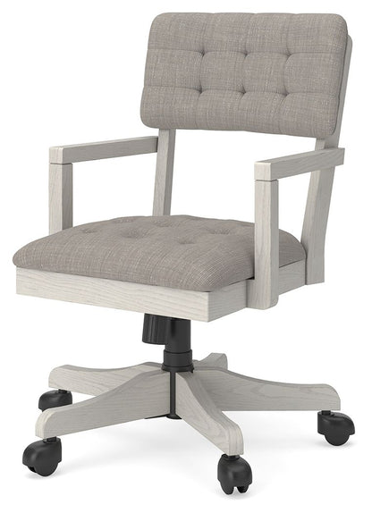 Robbinsdale - Antique White - Home Office Desk Chair - Hornell Furniture Outlet