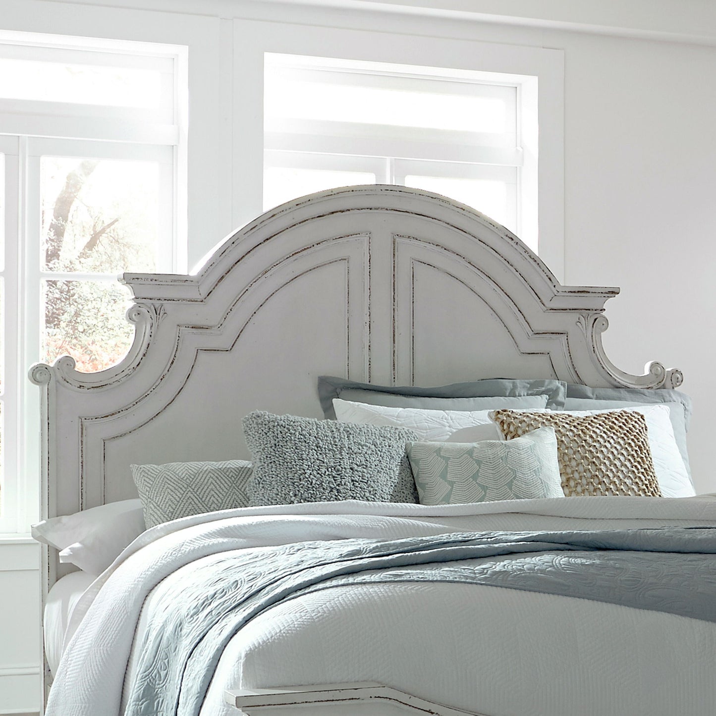 Magnolia Manor - Panel Headboard - Hornell Furniture Outlet