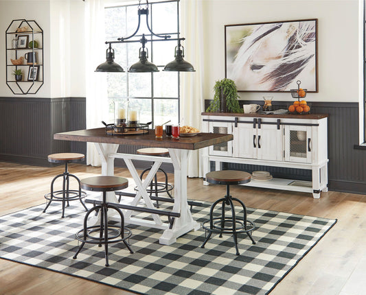 Valebeck - Counter Height Table Set - Hornell Furniture Outlet