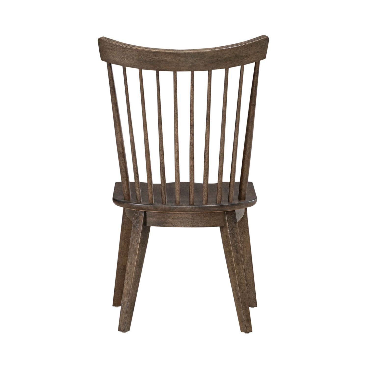 Midland Falls - Spindle Back Side Chair (RTA) - Dark Brown - Hornell Furniture Outlet