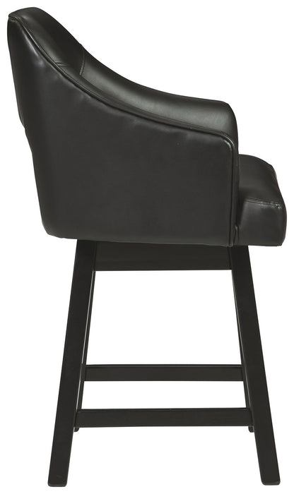 Tallenger - Upholstered Swivel Barstool (Set of 2) - Hornell Furniture Outlet