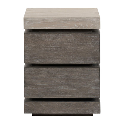 Piedmont - Chairside Table - Charcoal / Ash - Hornell Furniture Outlet