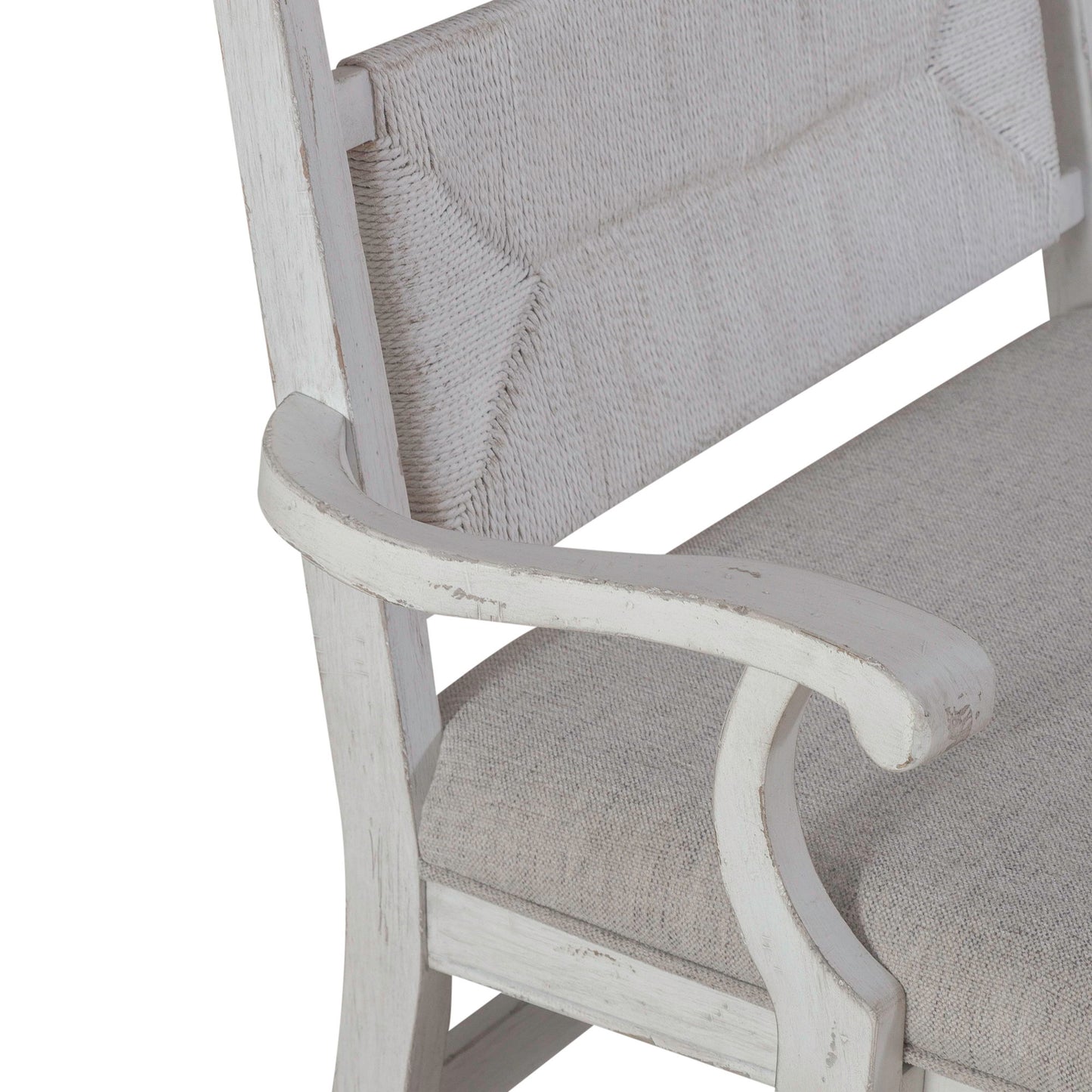 River Place - Panel Back Bench (RTA) - White - Hornell Furniture Outlet