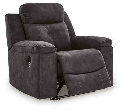 Brysonview - Zero Wall Recliner - Charcoal - Hornell Furniture Outlet