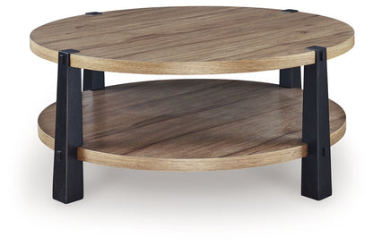 Ridgester - Round Table - Hornell Furniture Outlet