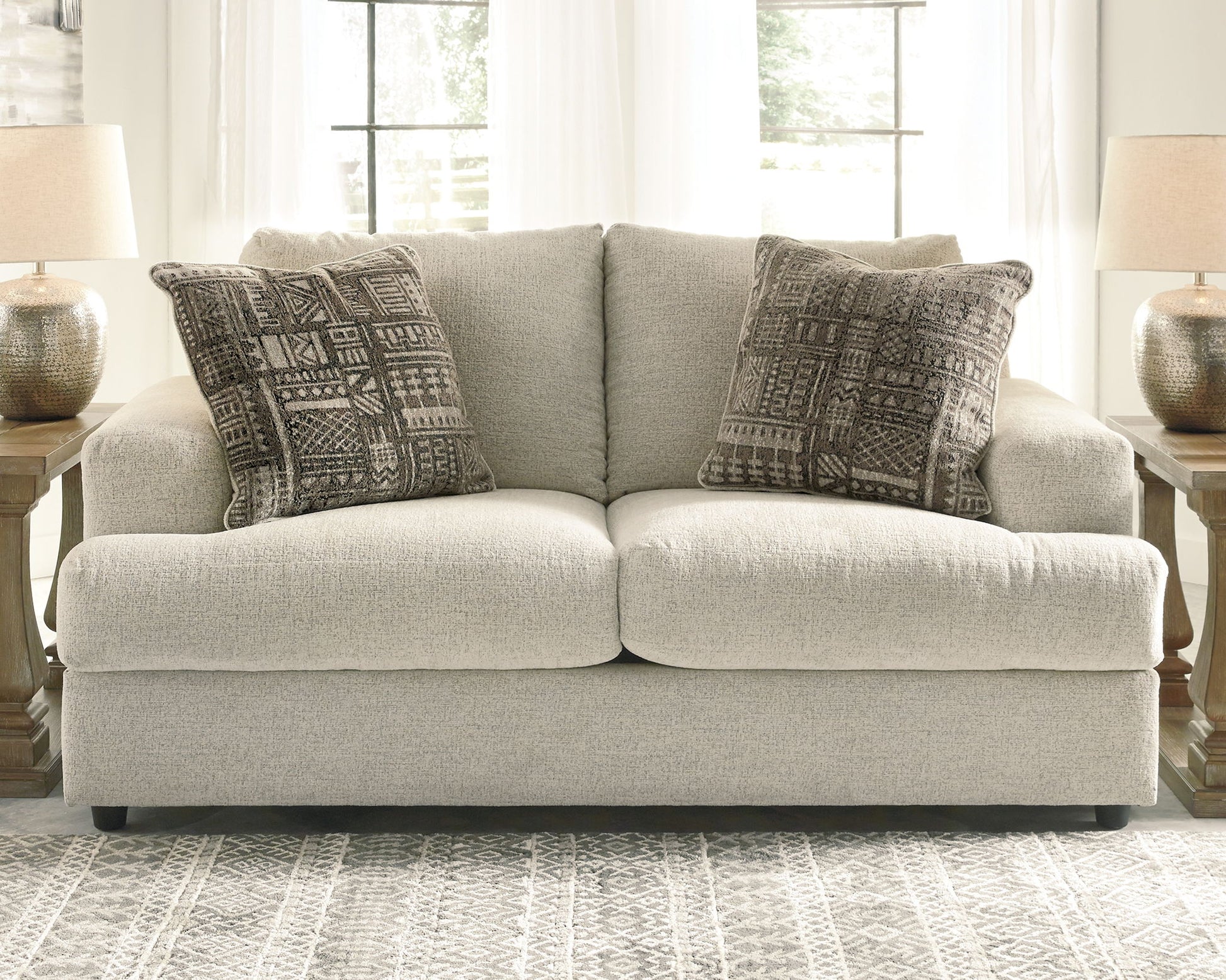 Soletren - Stationary Loveseat - Hornell Furniture Outlet