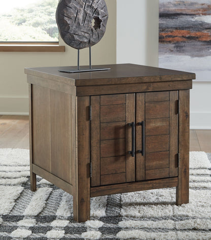 Moriville - Grayish Brown - Rectangular End Table - Hornell Furniture Outlet