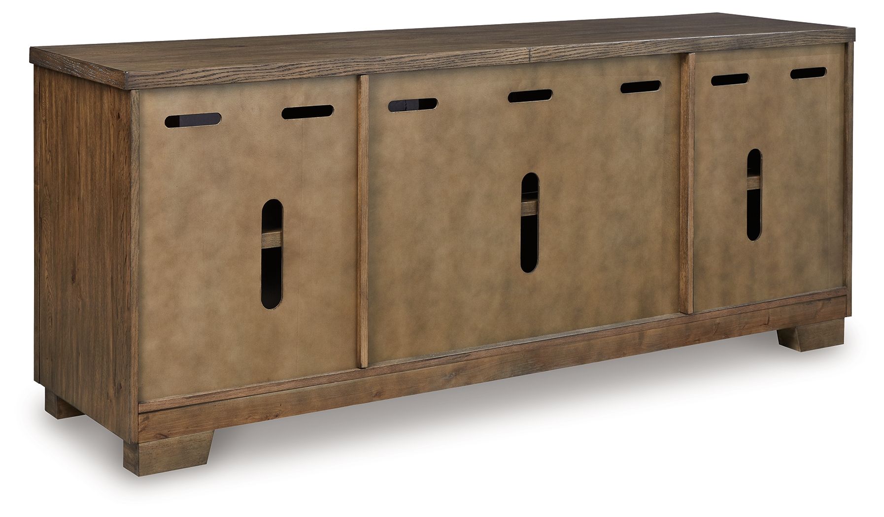 Rosswain - Warm Brown - Extra Large TV Stand - Hornell Furniture Outlet