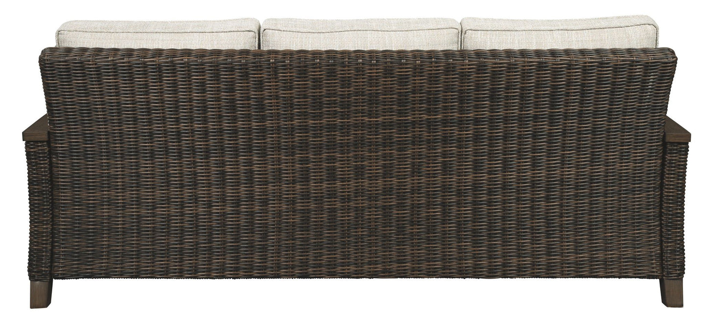 Paradise Trail - Medium Brown - Sofa with Cushion - Hornell Furniture Outlet
