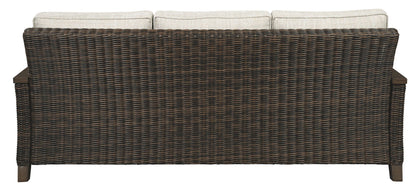 Paradise Trail - Medium Brown - Sofa with Cushion - Hornell Furniture Outlet