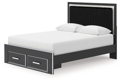 Zuraleus - Upholstered Panel Platform Storage Bed - Hornell Furniture Outlet