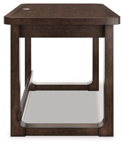 Breckington - Dark Brown - Home Office Desk - Hornell Furniture Outlet