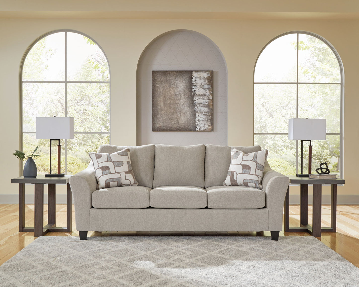 Willarae - 2 Pc. - Sofa, Loveseat - Taupe - Hornell Furniture Outlet