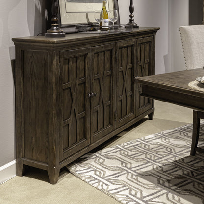 Paradise Valley - Hall Buffet - Dark Brown - Hornell Furniture Outlet