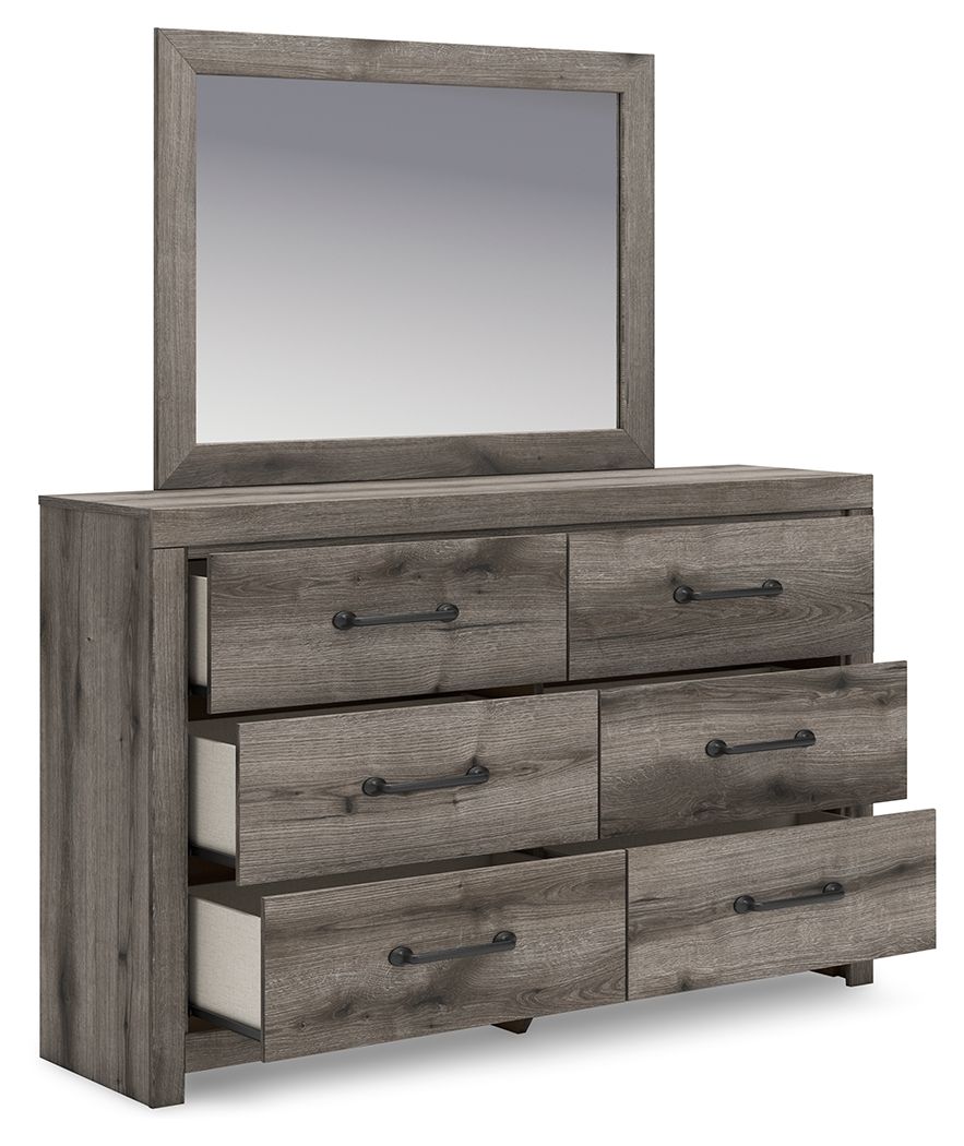 Graystorm - Brown Gray - Dresser And Mirror - Hornell Furniture Outlet