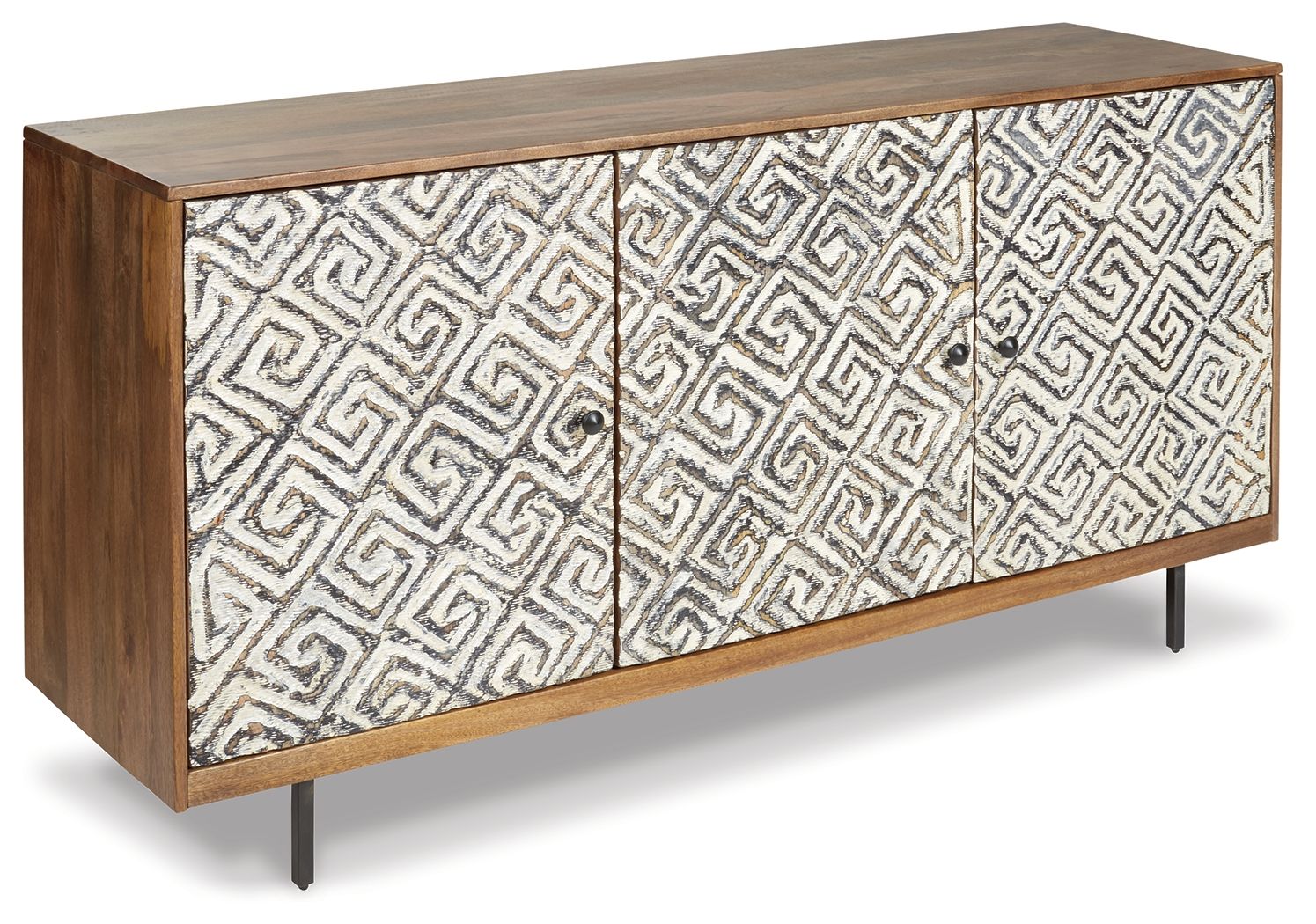 Kerrings - Accent Cabinet - Brown / Black / White - Hornell Furniture Outlet