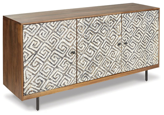 Kerrings - Accent Cabinet - Brown / Black / White - Hornell Furniture Outlet