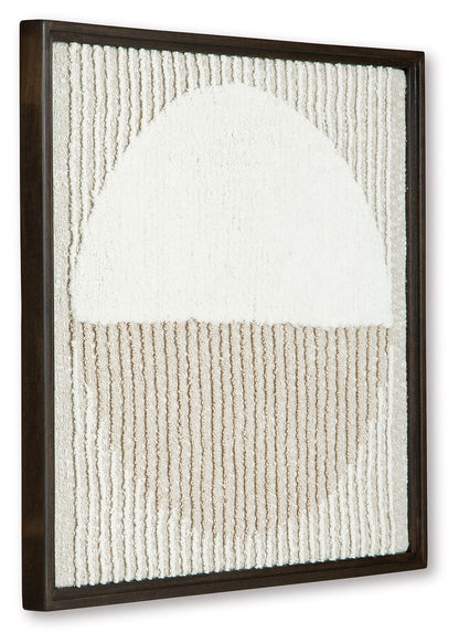 Bachard - Tan / White - Wall Decor - Hornell Furniture Outlet