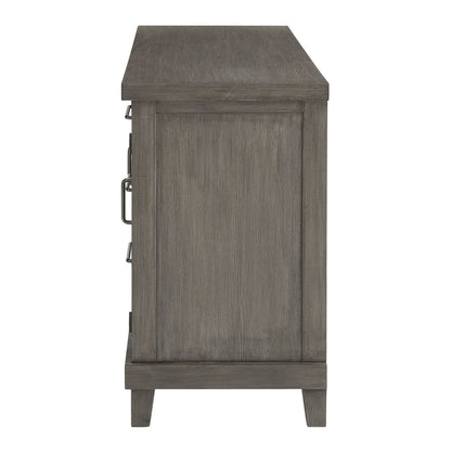 Mila - Server - Dark Gray - Hornell Furniture Outlet