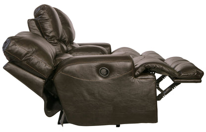 Wembley - Lay Flat Reclining Console Loveseat - Hornell Furniture Outlet