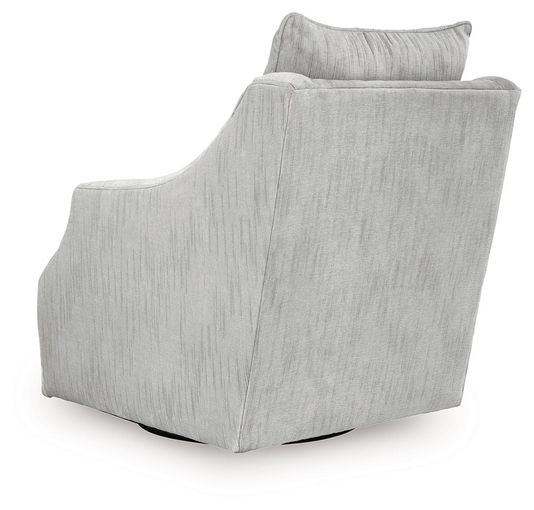 Gubbins - Swivel Accent Chair - Gray - Hornell Furniture Outlet