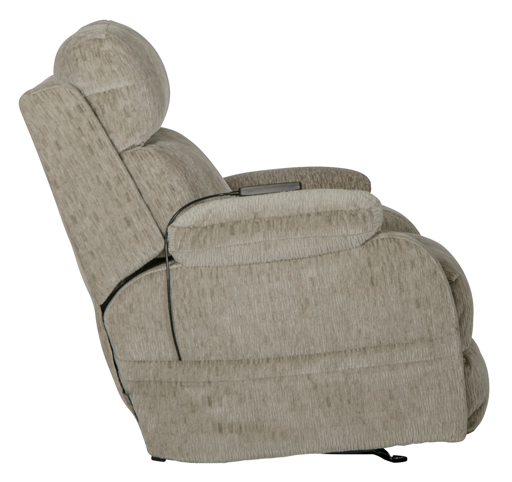 Refresher - Power Headrest Power Rocker Recliner With CR3 Heat / Massage / Lumbar - Hornell Furniture Outlet