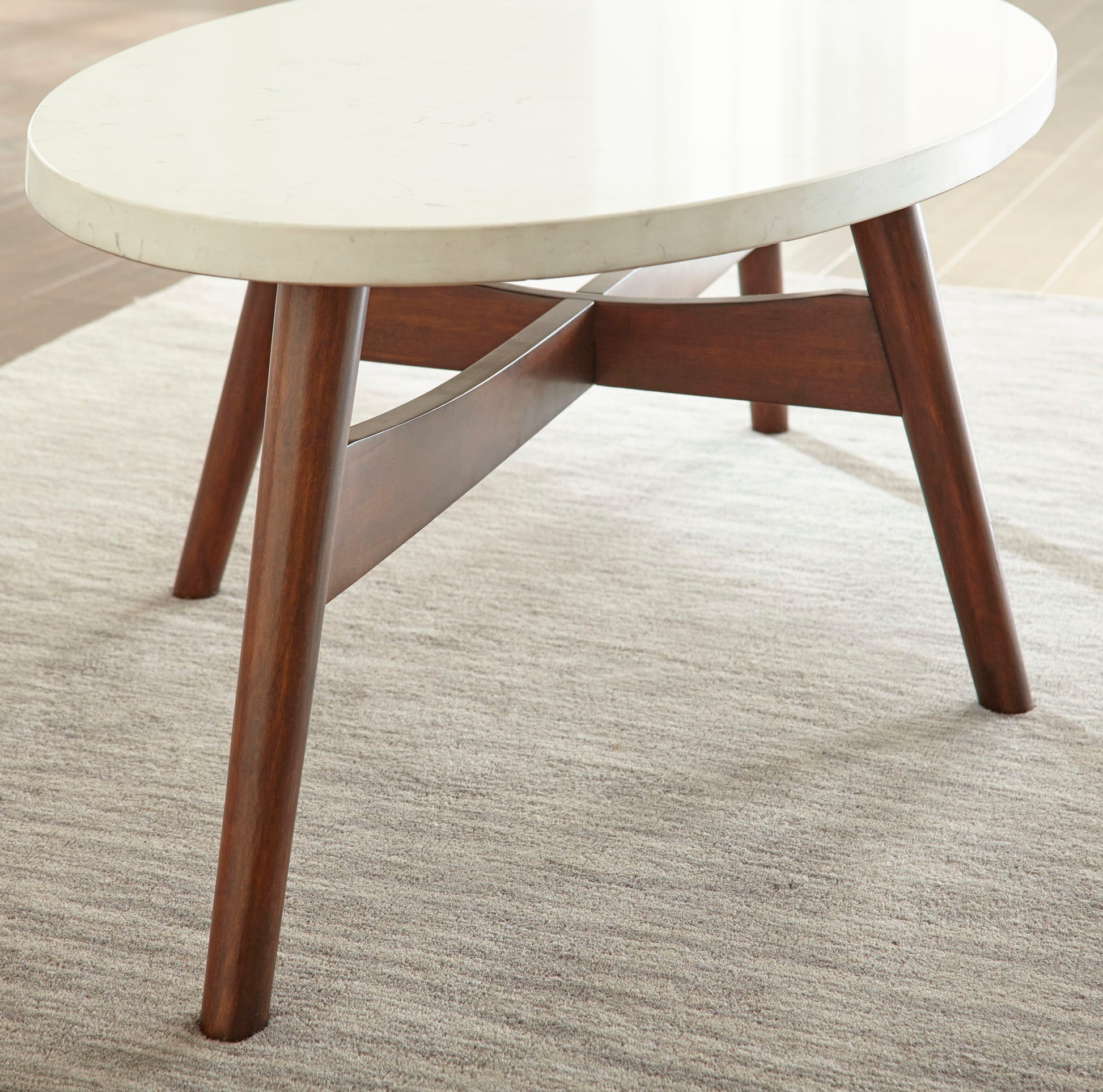 Serena - 3 Piece Table Set - White - Hornell Furniture Outlet