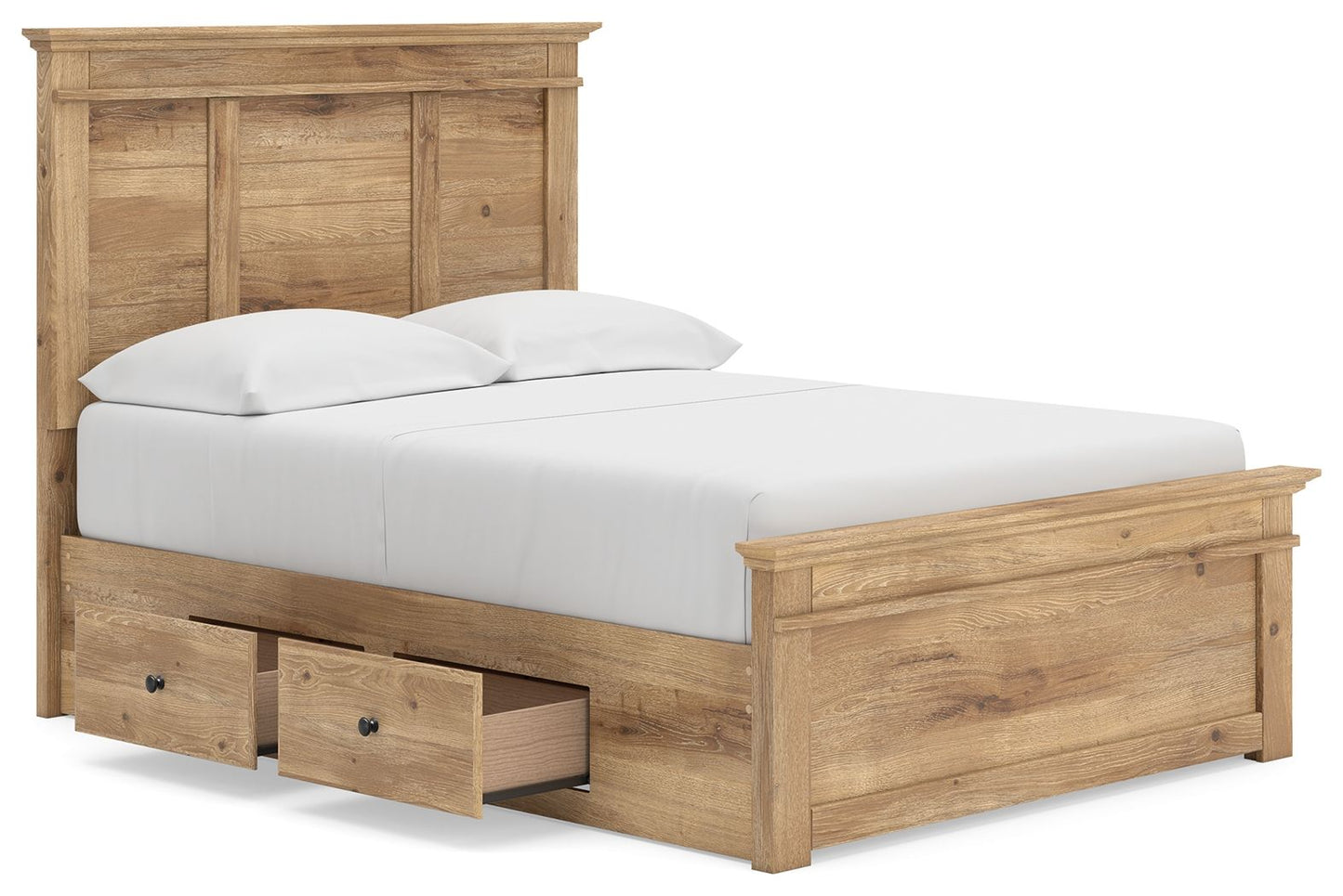 Makidern - Panel Storage Bed With 2 Under Bed Storage Units - Hornell Furniture Outlet