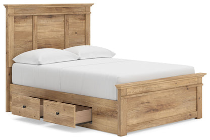 Makidern - Panel Storage Bed With 2 Under Bed Storage Units - Hornell Furniture Outlet