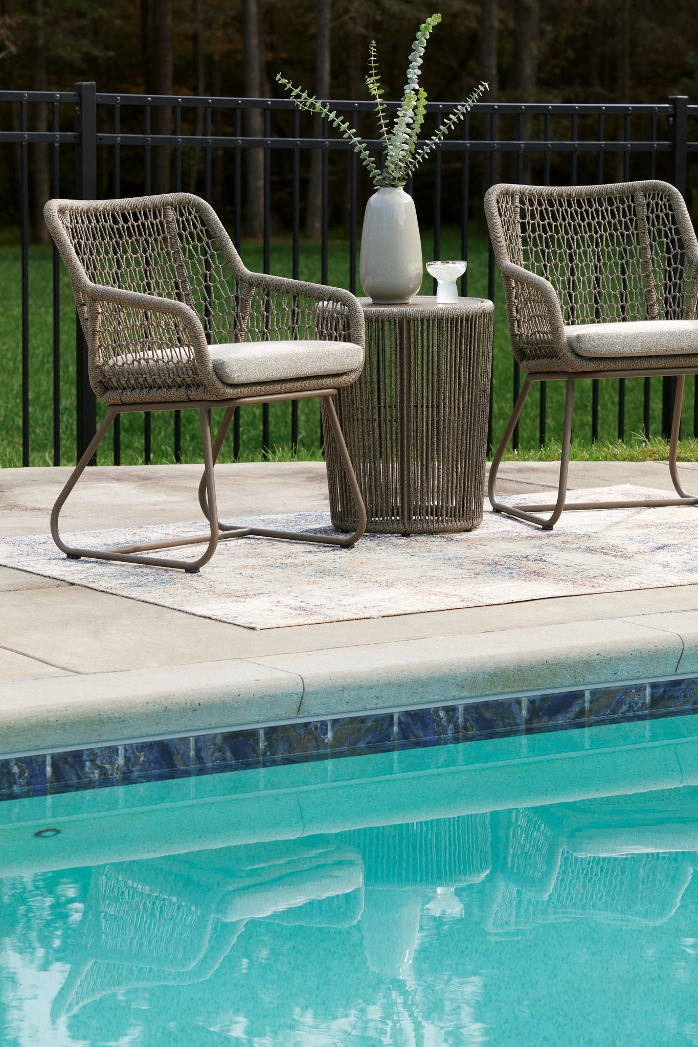 Majors Beach - Outdoor Table And 2 Chairs (Set of 3) - Beige - Hornell Furniture Outlet