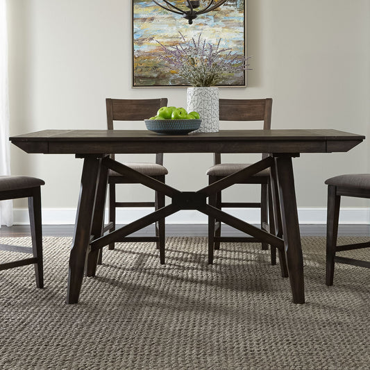Double Bridge - Gathering Table - Dark Brown - Hornell Furniture Outlet