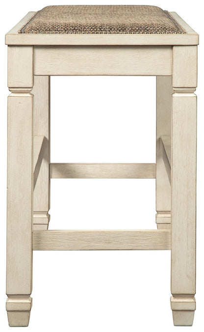 Bolanburg - Beige - DBL Counter UPH Bench - Hornell Furniture Outlet