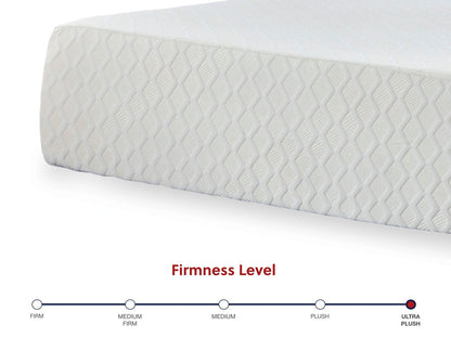 Chime 12 Inch Memory Foam - White - California King Mattress - 12 - inch - Hornell Furniture Outlet