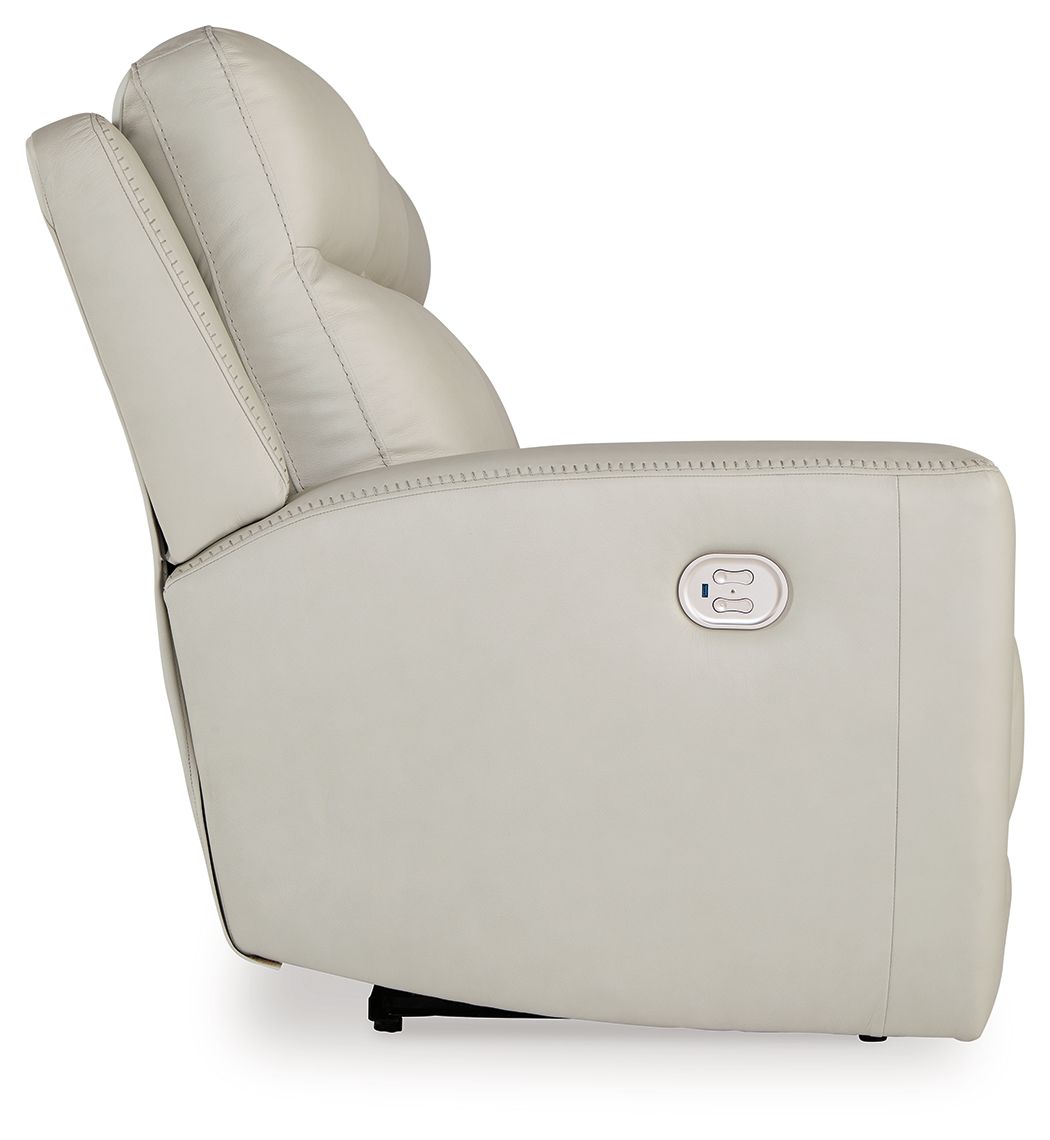 Mindanao - Coconut - 3 Pc. - Power Reclining Sofa, Power Reclining Loveseat With Console, Power Recliner - Hornell Furniture Outlet
