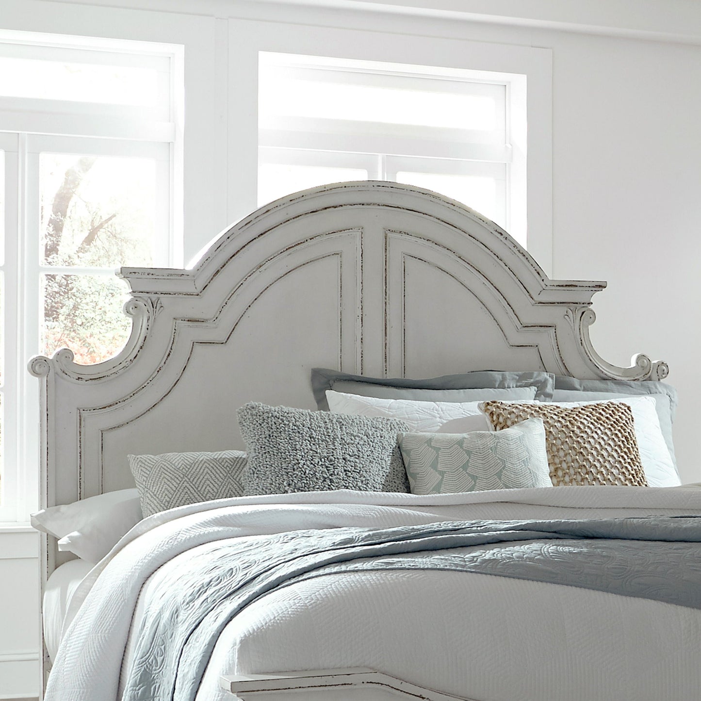 Magnolia Manor - Panel Headboard - Hornell Furniture Outlet