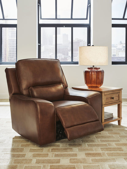 DeepWakes - Power Recliner With Adjustable Headrest - Hornell Furniture Outlet