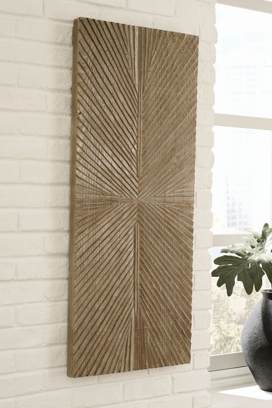 Lenora - Distressed Brown - Wall Decor - Hornell Furniture Outlet